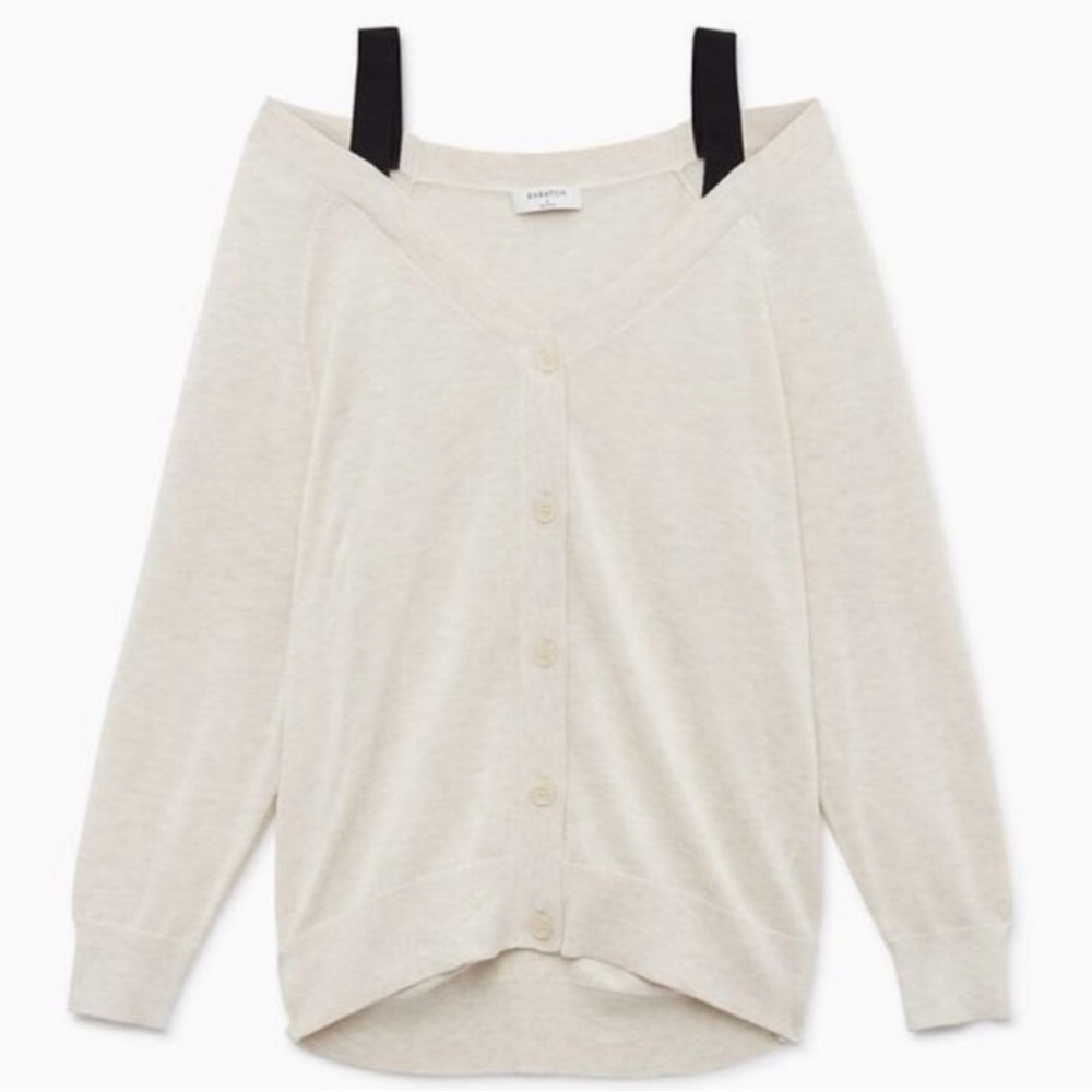 Babaton Rivera Silk-Blend Cardigan Sweater